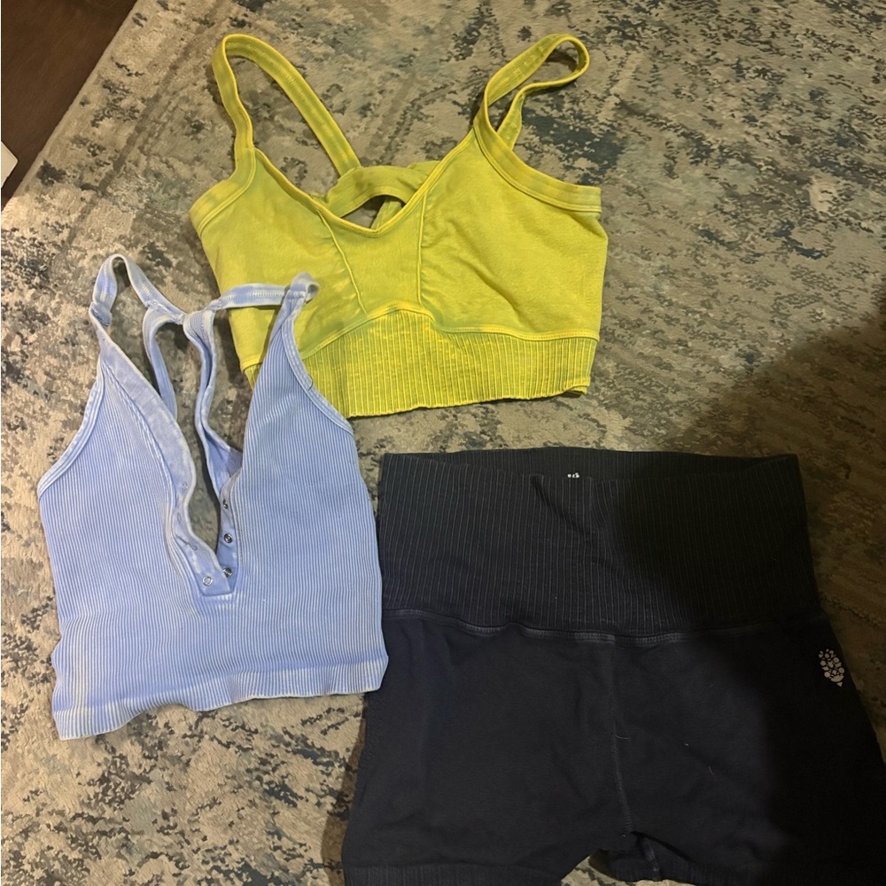 FP Movement by Free People Sports Bras in Yellow, Blue, and Black